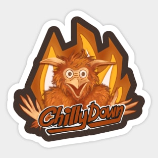 Chilly down (with the fire gang) Sticker